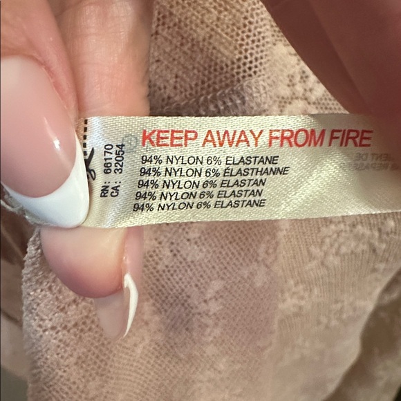 Free People Boho NWT Dial For Drama Dusty Rose Lace Midi Slip Dress | Size Med - Picture 10 of 12